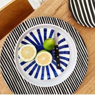 AZUL Concept Store | Casa Cubista | Assiette rayon en terre cuite artisanale