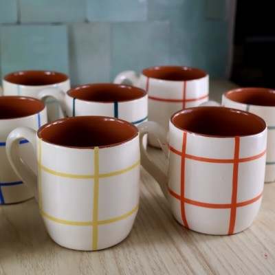 AZUL Concept Store | A Loja da Cerâmica | Petit mug arrondi quadrillé