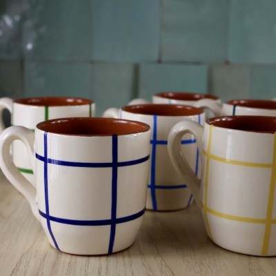 AZUL Concept Store | A Loja da Cerâmica | Petit mug arrondi quadrillé