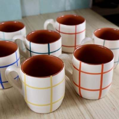 AZUL Concept Store | A Loja da Cerâmica | Petit mug arrondi quadrillé